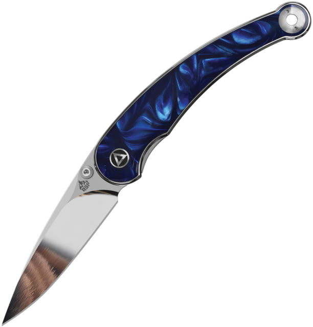QSP Knife Dolphin Linerlock Blue Resin - Qsp Knife