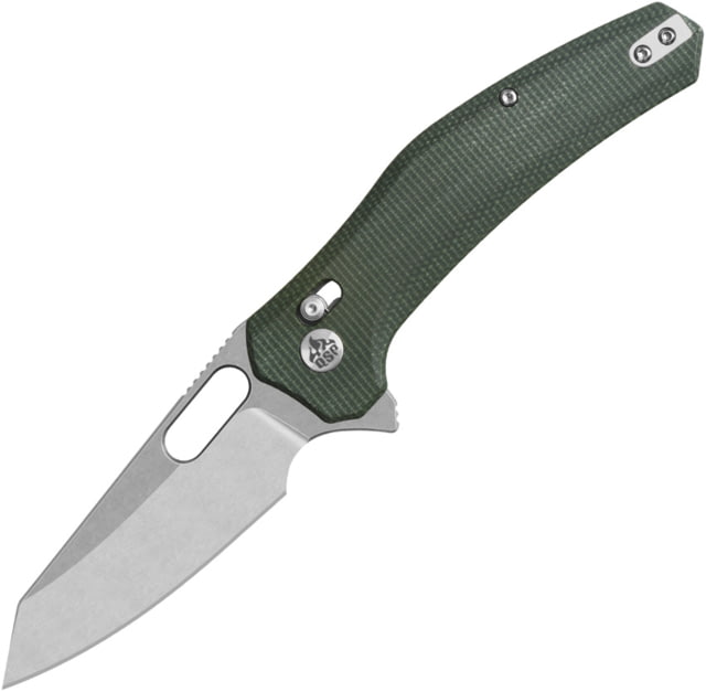 QSP Knife Emu Glyde Lock Green Mic - Qsp Knife