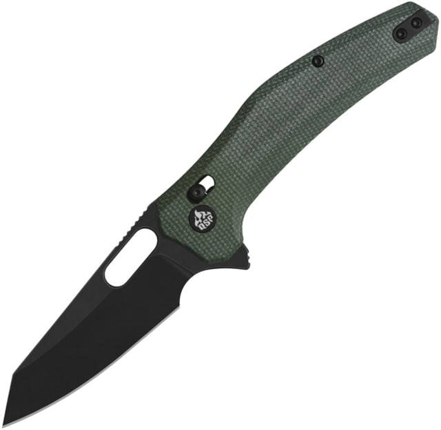QSP Knife Emu Glyde Lock Green Mic - Qsp Knife