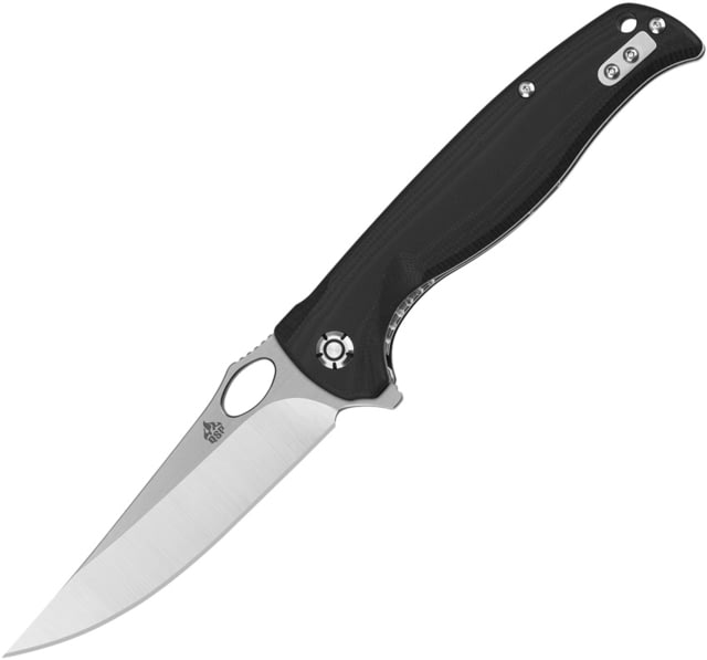 QSP Knife Gavial Linerlock Black G10 Folding Knife - Qsp Knife