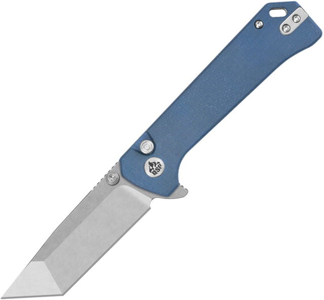 QSP Knife Grebe T Button Lock Blue - Qsp Knife