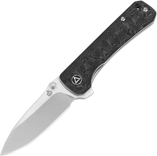 QSP Knife Hawk Linerlock Carbon Fiber Folding Knife 3.25" satin finish CPM S35VN stainless blade Carbon fiber handle - Qsp Knife