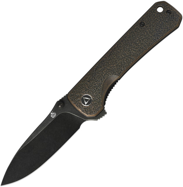 QSP Knife QSP Hawk Linerlock Copper 3.25 in Folding Knife Textured antique finish copper - Qsp Knife
