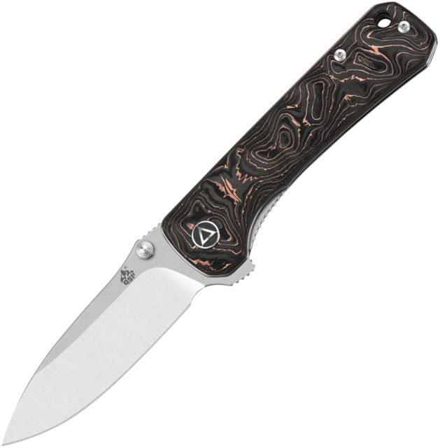 QSP Knife QSP Hawk Linerlock Copper Foil CF 3.25 in Folding Knife