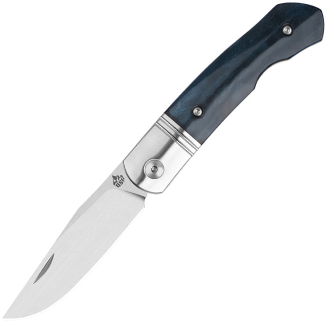 QSP Knife Heron Slip Joint Blue Bone - Qsp Knife