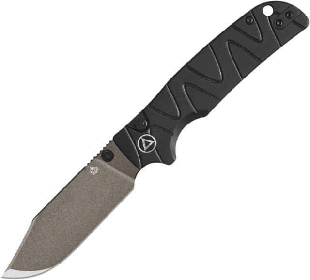 QSP Knife Kali Button Lock Black Al - Qsp Knife