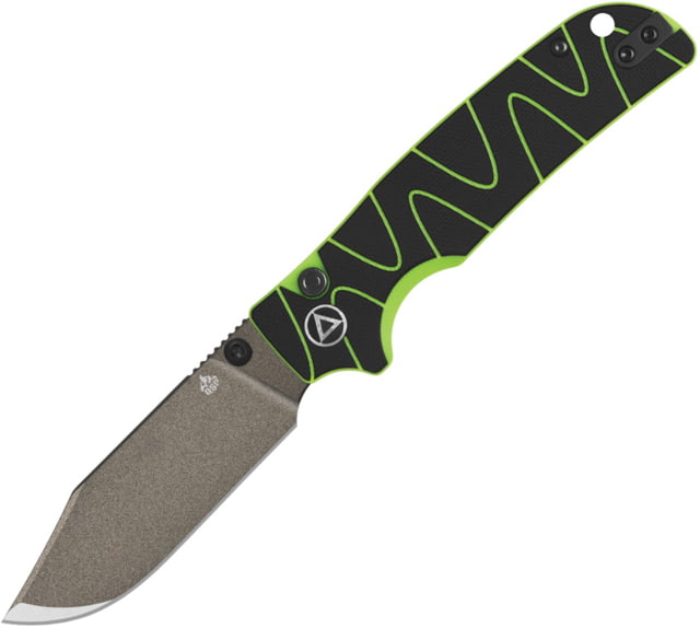 QSP Knife Kali Button Lock Black/neon - Qsp Knife