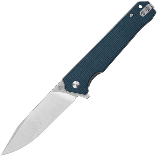 QSP Knife QSP Mamba Linerlock Micarta 3.50 in Folding Knife Blue linen micarta - Qsp Knife