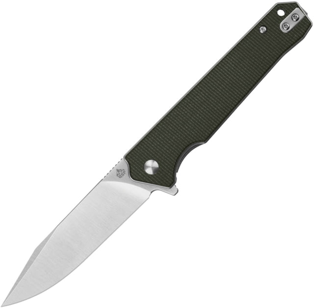 QSP Knife QSP Mamba Linerlock Micarta 3.50 in Folding Knife Green linen micarta - Qsp Knife