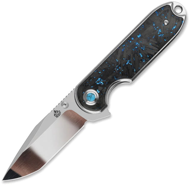 QSP Knife Nebula Linerlock Blue CF - Qsp Knife