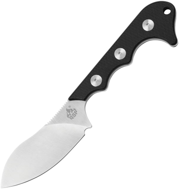 QSP Knife Neckmuk Neck Knife Black 2.88" satin finish D2 tool steel blade Black G10 handle - Qsp Knife