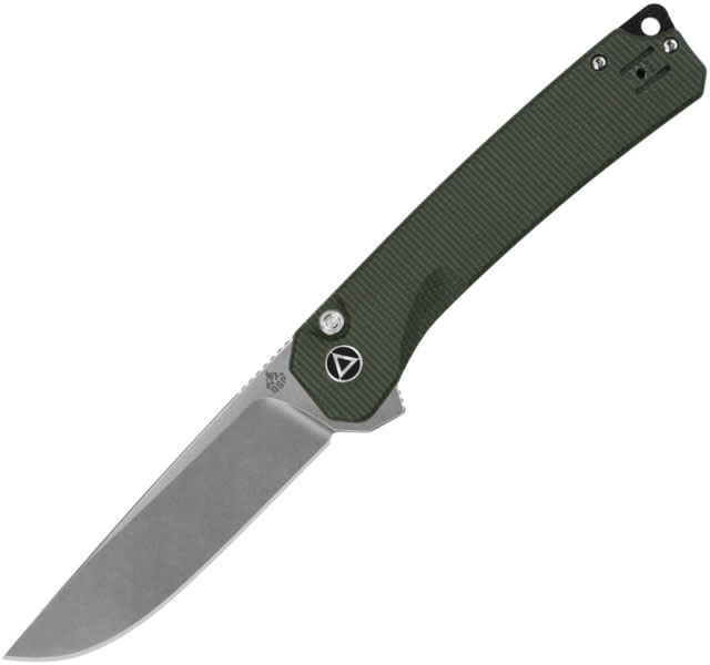 QSP Knife Osprey XL Button Lock Green - Qsp Knife