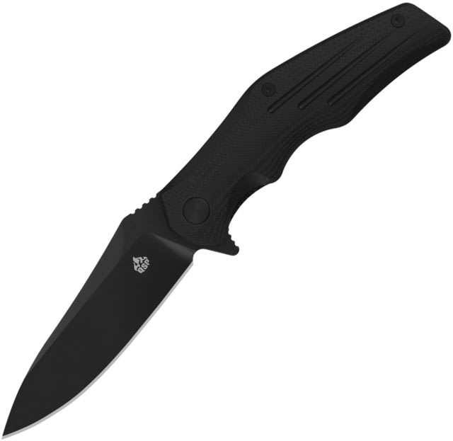 QSP Knife QSP Pangolin Linerlock 3.75 in Folding Knife Black G10
