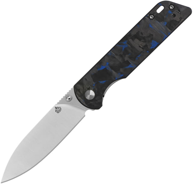 QSP Knife Parrot Linerlock V2 Blue CF - Qsp Knife