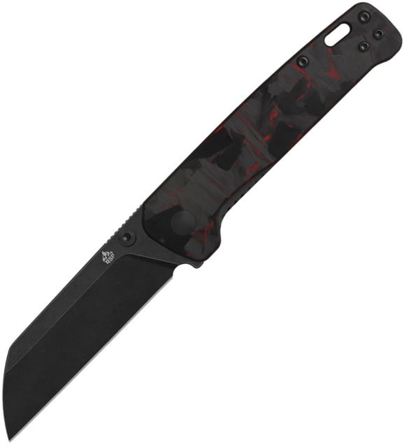 QSP Knife Penguin V2 Linerlock Red CF - Qsp Knife