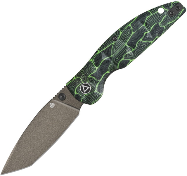 QSP Knife Turtle Punk Linerlock Blk/Grn - Qsp Knife