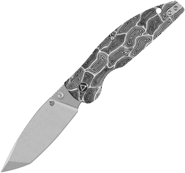 QSP Knife Turtle Punk Linerlock Blk/Wht - Qsp Knife