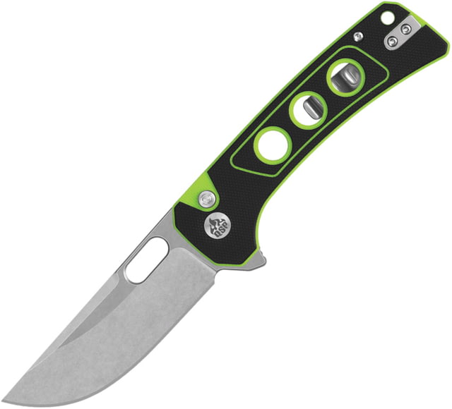 QSP Knife Unicorn Button Lock Neon G10 - Qsp Knife