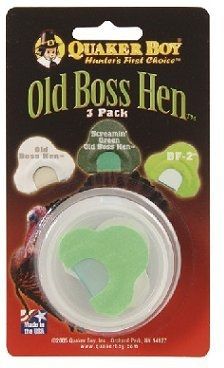 Quaker Boy Old Boss Hen 3-Pack Turkey Mouth Calls