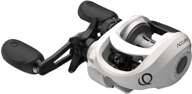 Quantum Accurist Baitcast Reel SZ 100 Reel RH Retrieve Oversized Non-Slip Handle Knobs and Continuous Anti-Reverse Clutch 1-PC Aluminum Frame 7.0-1