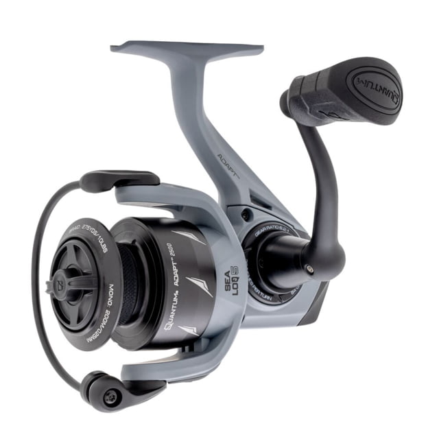 Quantum Adapt Spinning Fishing Reel Clam Pack Gray/Black