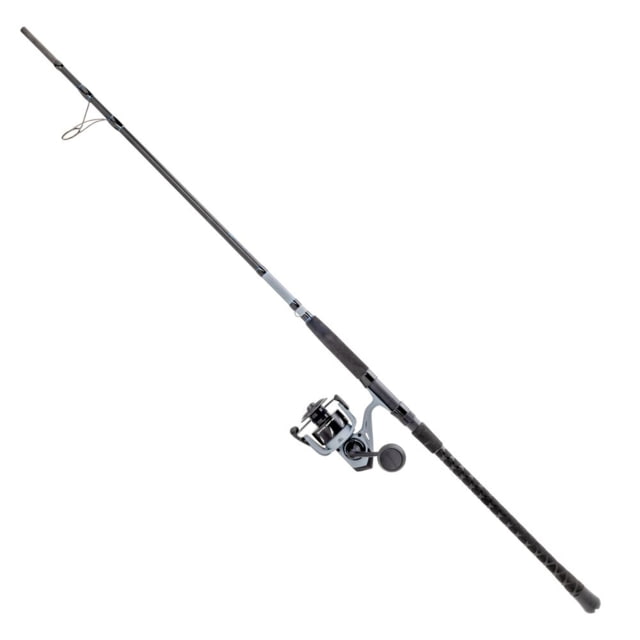 Quantum Adapt Spinning Rod and Reel Combo 9ft Medium Heavy 2 Pieces 15-30lb Gray/Black 6000