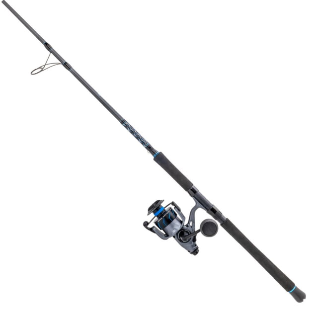 Quantum Merit Free Liner Spinning Rod and Reel Combo 7ft Medium Heavy 1 Pieces 12-25lb Gray/Black 6000