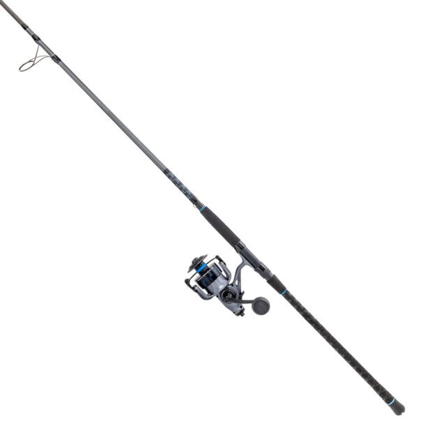 Quantum Merit Free Liner Spinning Rod and Reel Combo 10ft Heavy 2 Pieces 20-40lb Gray/Black 8000