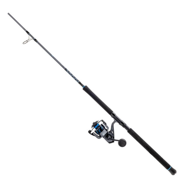 Quantum Merit Spinning Rod and Reel Combo 6ft 6in Medium Heavy 30-80lb 1 Pieces Gray/Black 5000