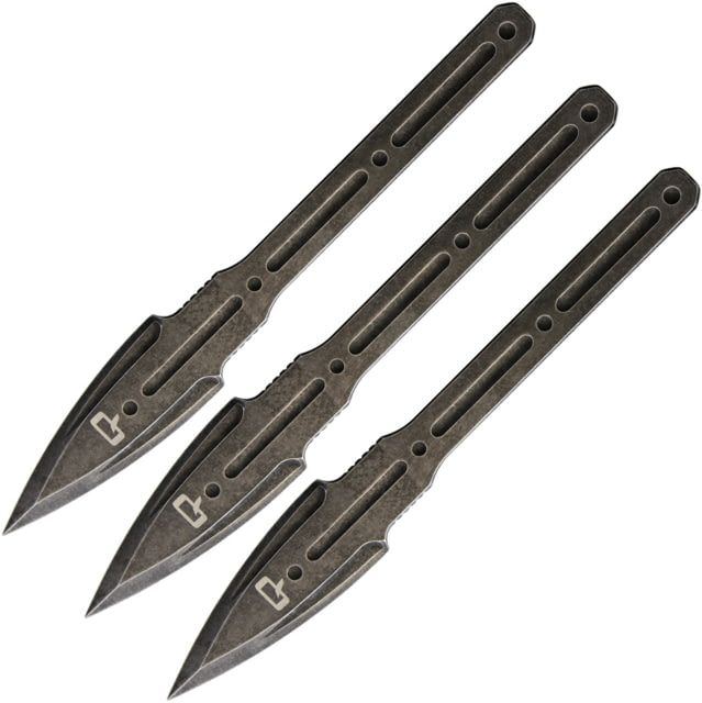 Quartermaster Kogi Thrower Set Texas Tea 4.5" Texas Tea finish double edge stainless blade One-piece construction - Quartermaster