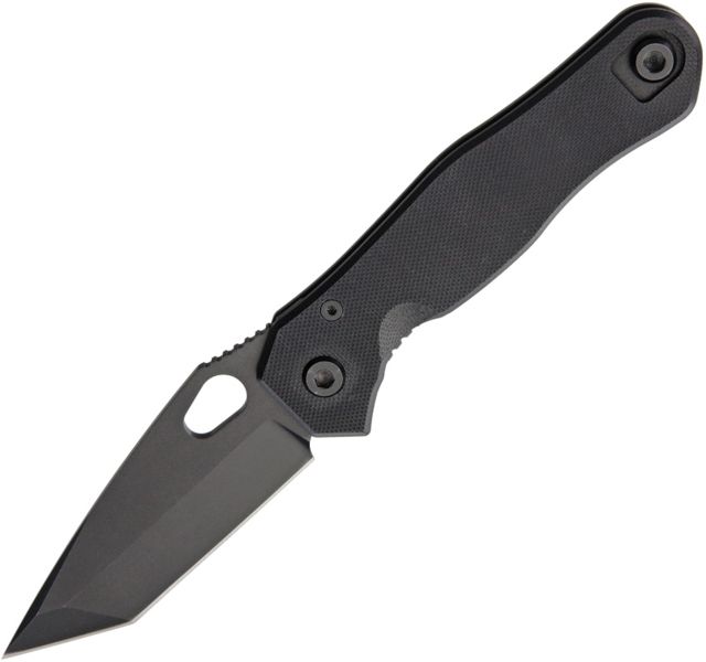 Quartermaster Mr. Roper XLS Limo Tint Folding Knife3.25inTanto Black G10 Handle - Quartermaster