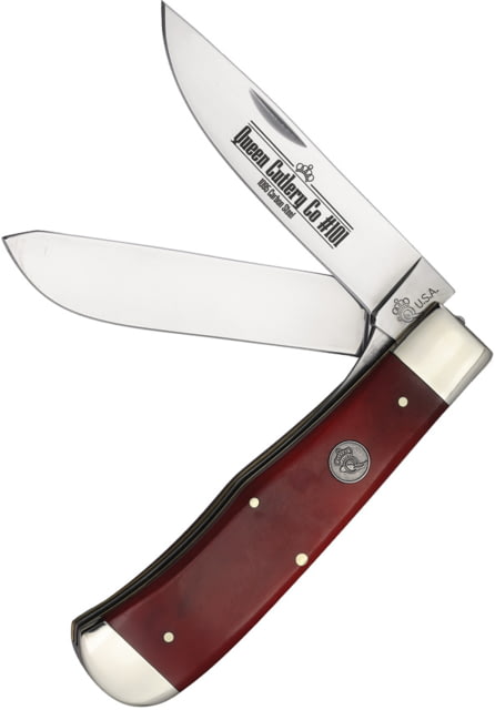 Queen Two Blade Lockback Red Bone - Queen