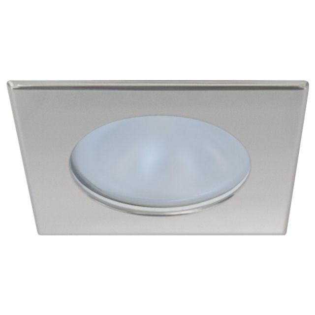 Quick Blake XP Downlight 4W LED Round Screw Mounted Light w/ Square Satin Bezel IP66 Warm White