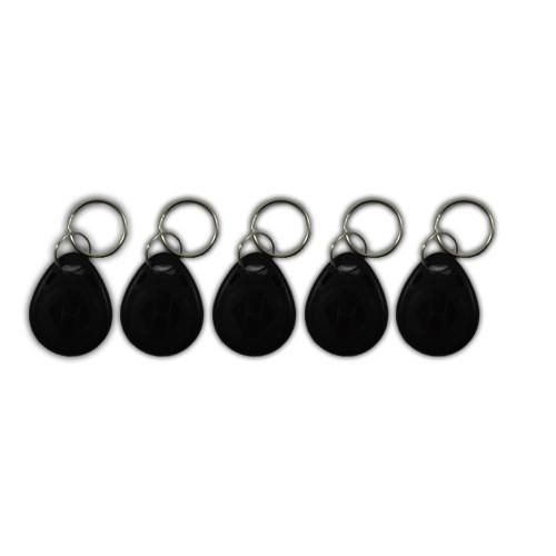 QuickSafes RFID Key Fobs 5 Pack Black - Quicksafes