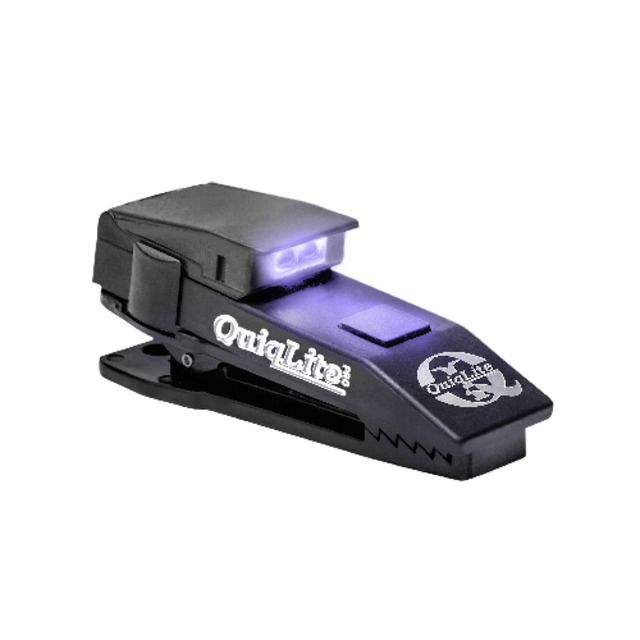 Quiqlite Pro Hands Free Pocket Concealable LED Flashlight 10 - 20 Lumens White LED Ultraviolet LED - Quiqlite