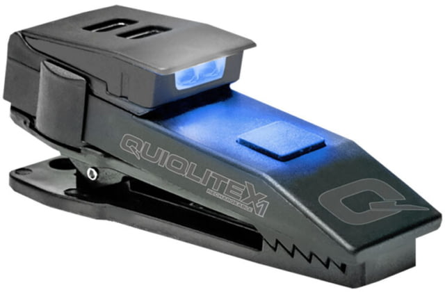 Quiqlite QuiqLiteX1 Blue/White Lithium 150 Lumens LED Flashlight Black - Quiqlite