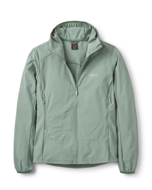 Rab Borealis Hooded Jacket - Women's, Dark Fig Green, 10/Small, QWS-77-DFG-10