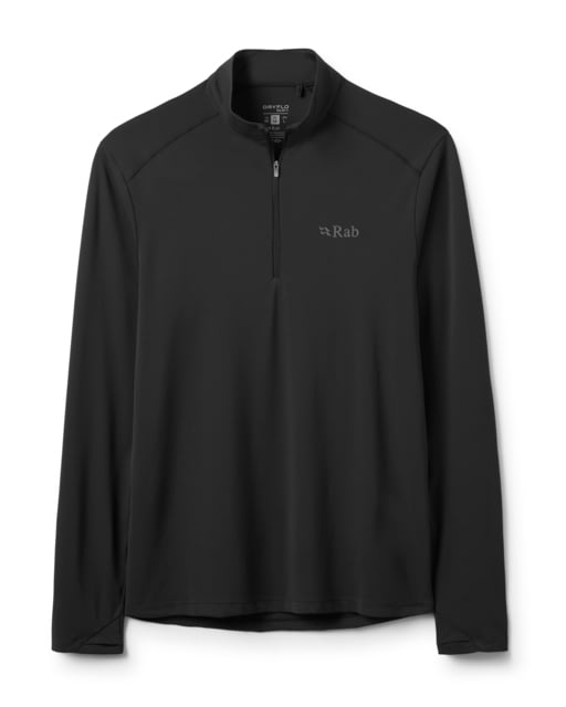Rab Force Long Sleeve Zip - Men's Black Medium