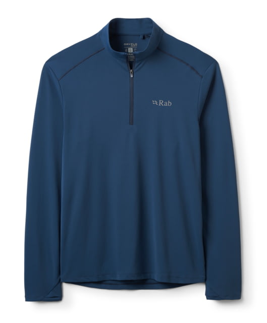 Rab Force Long Sleeve Zip - Men's Tempest Blue Large