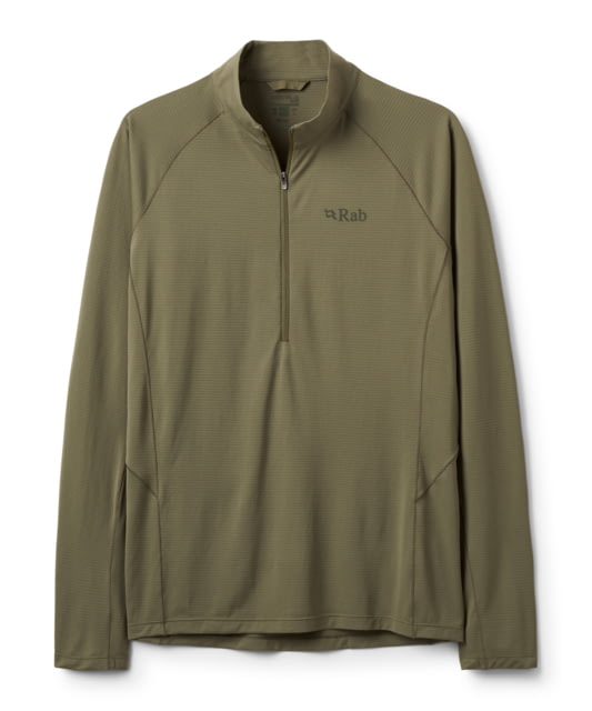 Rab Sonic Long Sleeve Zip - Men's Light Khaki Extra Large