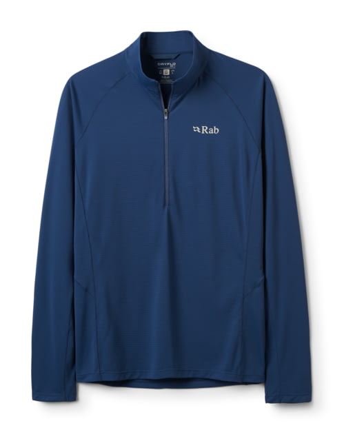 Rab Sonic Long Sleeve Zip - Men's Tempest Blue Large
