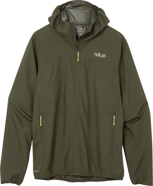 Rab Windgather Hooded Jacket - Men's Army Medium