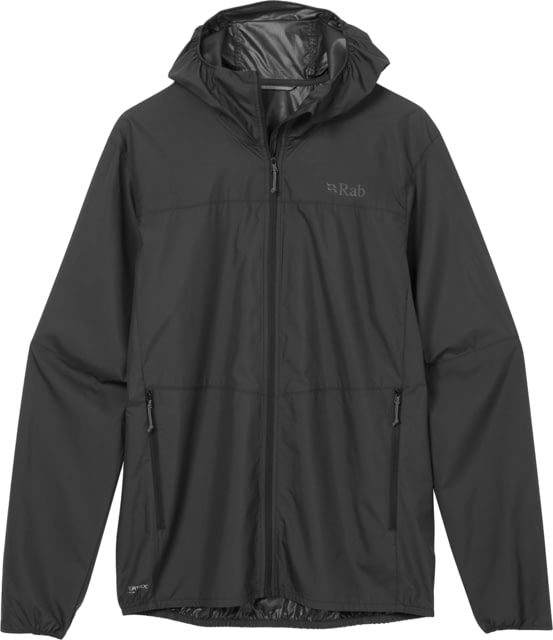 Rab Windgather Hooded Jacket - Men's Black Extra Large