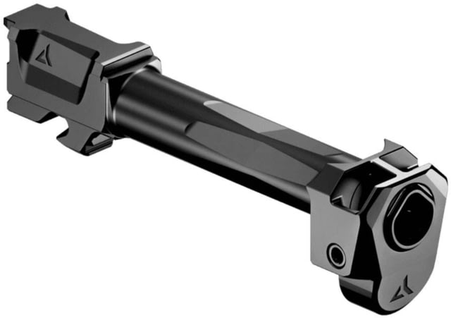 Radian Weapons Glock 17 Gen 6 Ramjet 9mm Luger Non-Threaded Pistol Barrel w/Afterburner Compensator 4.9 inch 1-14 LH Twist Radianite Black - Radian Weapons