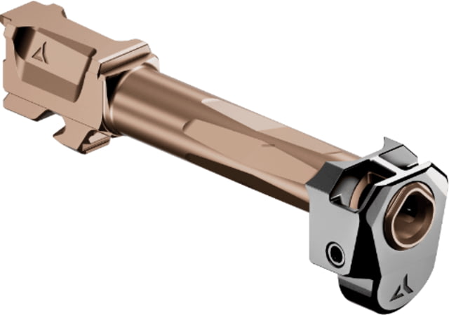 Radian Weapons Glock 17 Gen 6 Ramjet 9mm Luger Non-Threaded Pistol Barrel w/Afterburner Compensator 4.9 inch 1-14 LH Twist Radianite Bronze - Radian Weapons