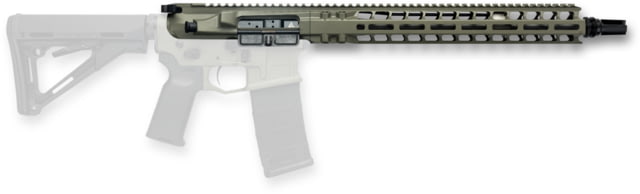 Radian Weapons Model 1 Complete Upper Receiver .223 Wylde 14.5 in Barrel Custom Mid Length 1-8 Twist 1/2x28 Thread M-LOK Deadair Flash Hider OD Green