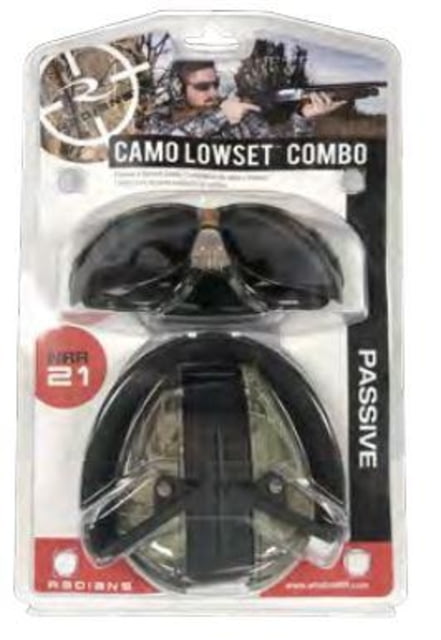 Radians Combo Set -Lowset Camo EM with Outback Camo Clear Glass - Radians