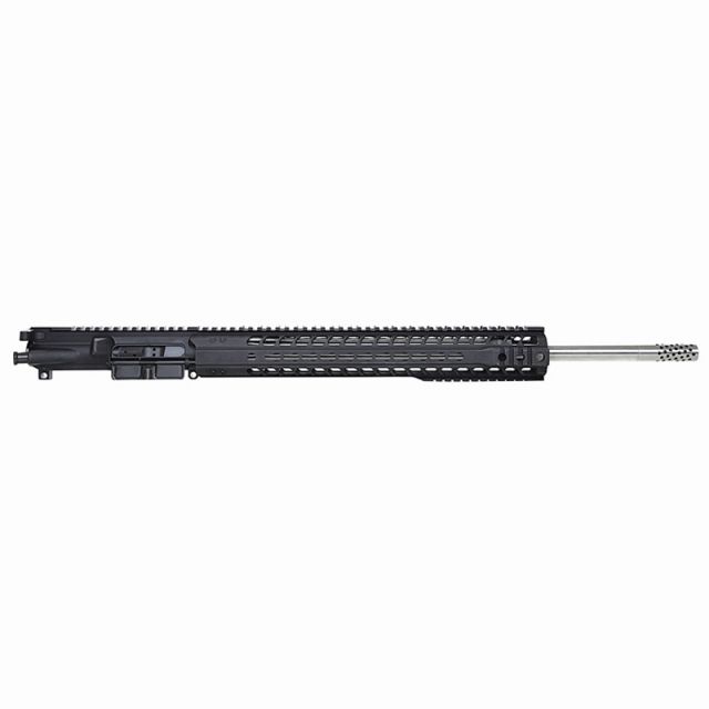 Radical Firearms Complete Upper Assembly 24 inch 6.5 Grendel SS Match Medium Contour 15 inch RPR Pepper Pot Brake w/BCG and CH Black - Radical Firearms