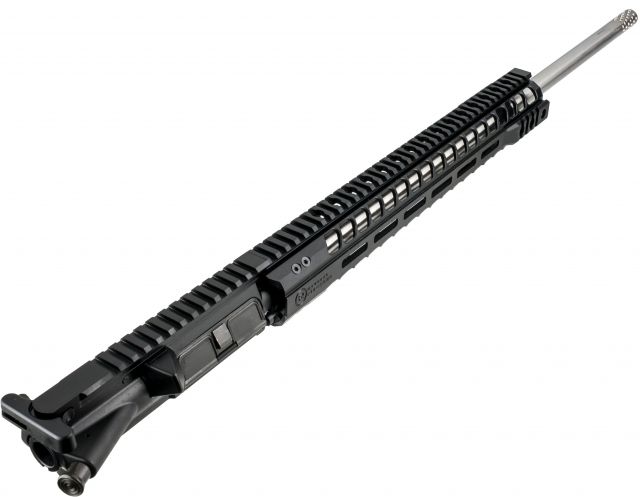 Radical Firearms Complete Upper Assembly 24 inch 6.5 Grendel SS Match Medium Contour 15 inch MHR Pepper Pot Brake w/BCG and CH Black - Radical Firearms