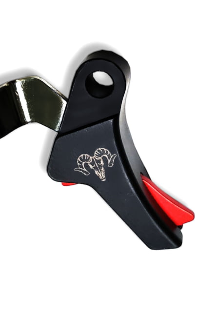 Ramm Tactical Leverage Trigger Kit for P80 Compact Full Size Curved Black w/red safety - Ramm Tactical